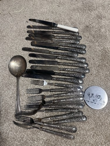 Job lot cutlery - of, silver