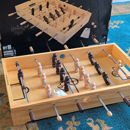 Wooden tabletop table football - wooden,