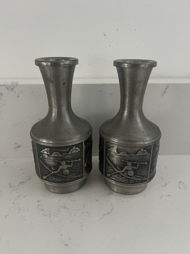 Norway pewter candle - x,