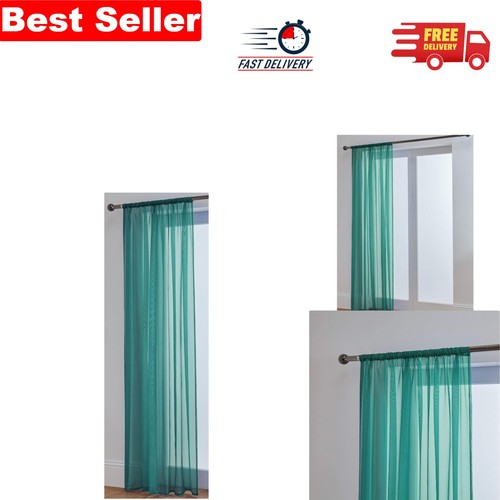 Stylish teal semi sheer - stylish, semi-sheer