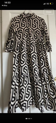 Zara geometric dress size - zara,