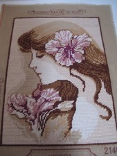Vintage Tapestry Girl With