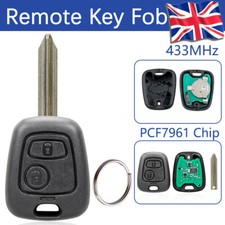 for Citroen Xsara Picasso Berlingo Peugeot Partner 2B Remote Car Key Fob 433MHz
