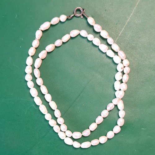 White baroque pearl beaded - pearl,