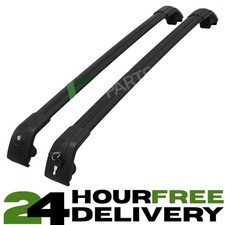 BLACK ROOF RAIL LOCKABLE CROSS