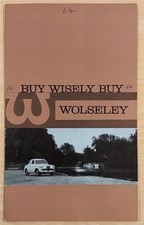 WOLSELEY CAR RANGE Sales