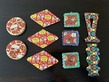 Vintage Christmas Decorations ~ Paper Chains ~ x 10 