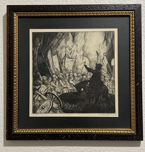 1906 original antique etching