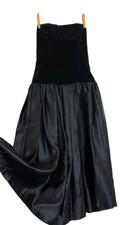 Vintage 1980s black strapless