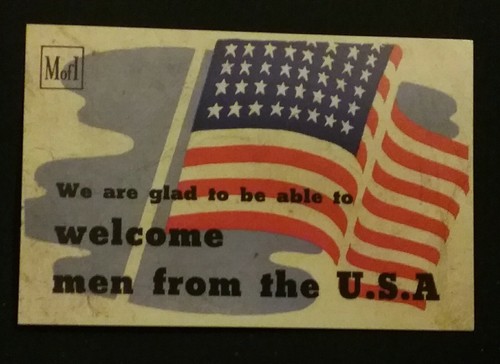 Wwii postcard size sided - size,