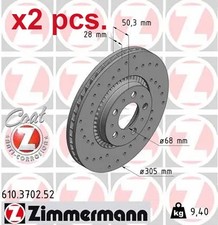X2 PCS FRONT BRAKE DISC ROTOS