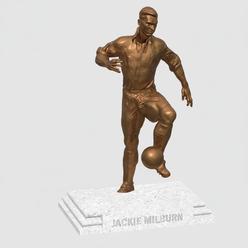 Jackie milburn statue - milburn,