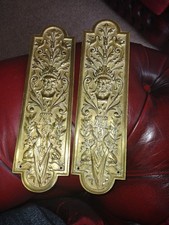 William Tonks & Sons Antique Finger Plates X 2. WT & S Antique Finger Plates.