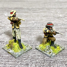 2x 28mm Zulus Fig Unmounted Painted Metal Miniatures Zulu War Black Powder #7