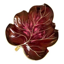Vintage Carlton Ware Rouge Royale Leaf Design Dish Trinket