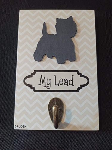 Wooden dog hook lead holder - wooden,