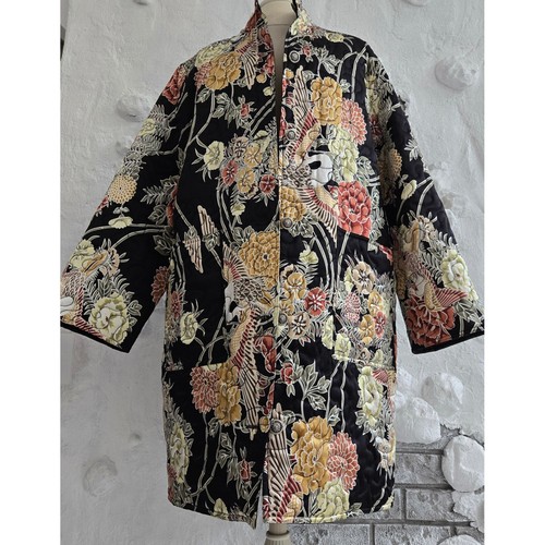 Quilted chinoiserie floral - chinoiserie,