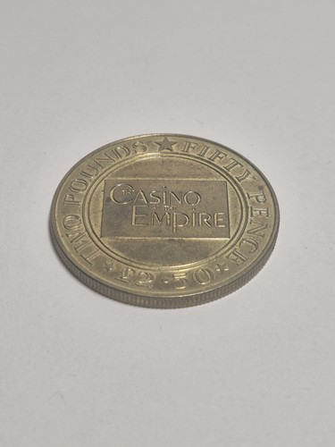 Rare brass gaming token - brass,