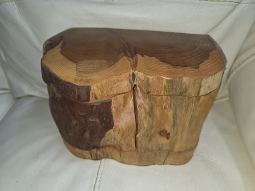 Hand carved yew - hand,