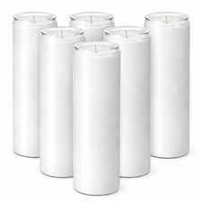 7 Day White Prayer Candles in