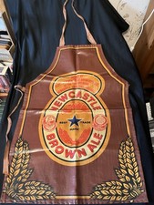 Rare Apron NEWCASTLE BROWN ALE Advertisement PVC Made In England Sari Fabrics