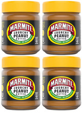 Marmite Crunchy Peanut Butter 225g  PACK OF 4 Condiment Spread FREE DELIVERY