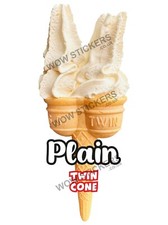 Ice cream van sticker Plain