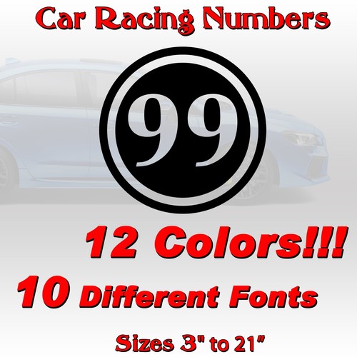 Pack racing circle numbers - circle,