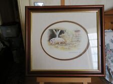 Framed print signed by Mandy Shepherd pig & piglets