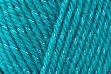 Caron Simply Soft Party Acrylic DK Knitting Wool Yarn 85g - 004 Teal Sparkle