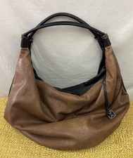 Ladies COCCINELLE brown and black large leather tote bag. - CG K03