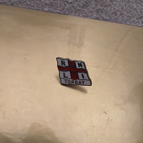 Torbay rnli lifeboat lapel - -,