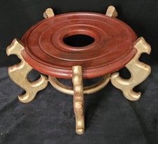 Vintage chinese wooden painted - chinese,