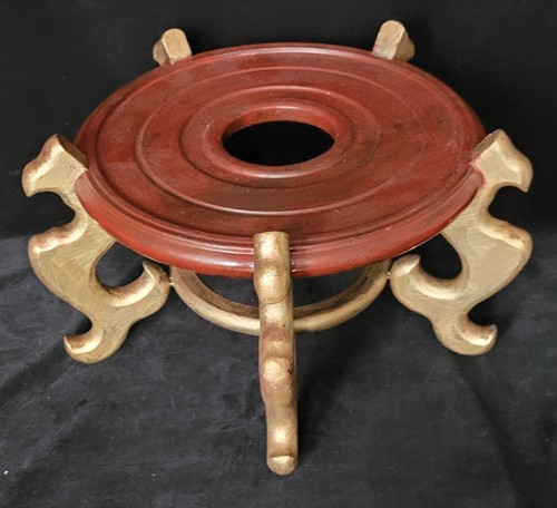 Vintage chinese wooden painted - vintage,