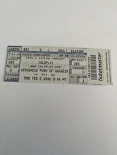 UNUSED COLDPLAY TICKET 