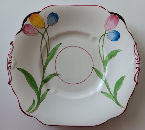 Pretty tulip plate diamond - plate,