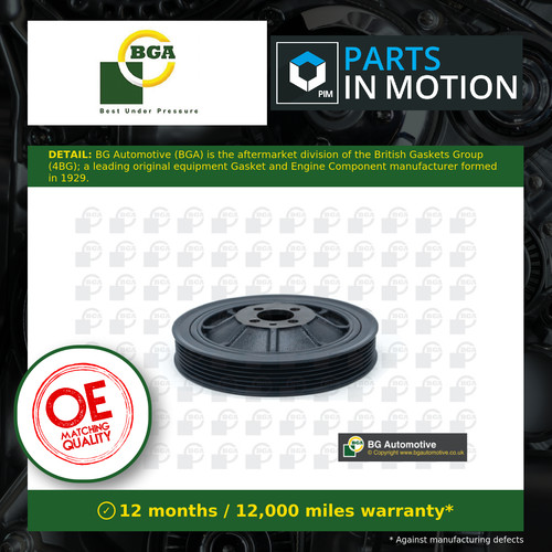 Crankshaft pulley dp0211 - pulley, (tvd)