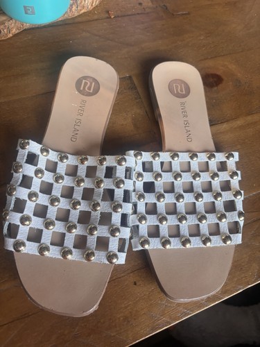 Ladies river island white - island, white/gold