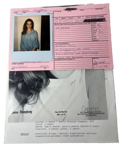 Renée humphrey casting - humphrey,