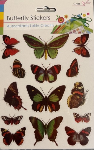 Butterfly craft stickers wall - butterfly,