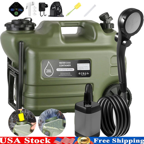 Portable camping shower with - shower, 7
