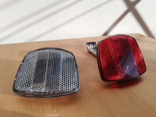 Vintage bicycle reflector - bicycle, set