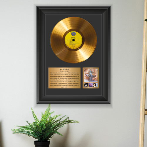 Gold plated madonna vinyl - plated,