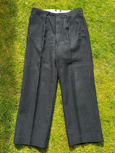 Vintage black wool - wool, morning