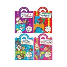 Colouring Sticker Bag Book - Kids Colour In Children Activity Boys Girls Crafts