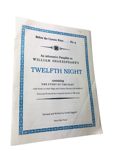 Theatre programme twelfth - theatre,