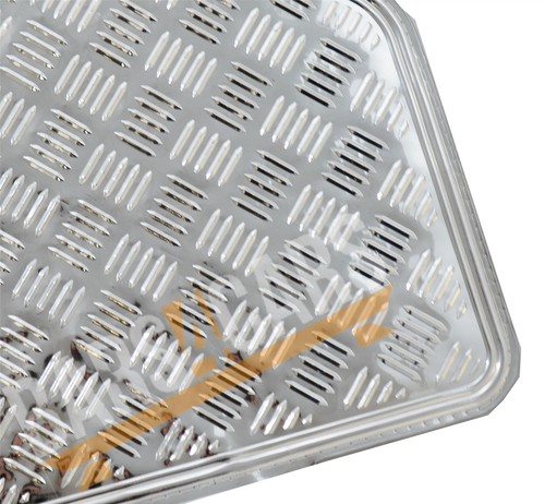 Silver checker rubber floor - rubber,