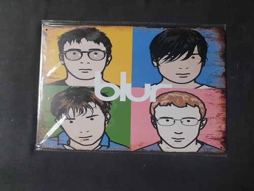 Blur metal sign plaque - metal,