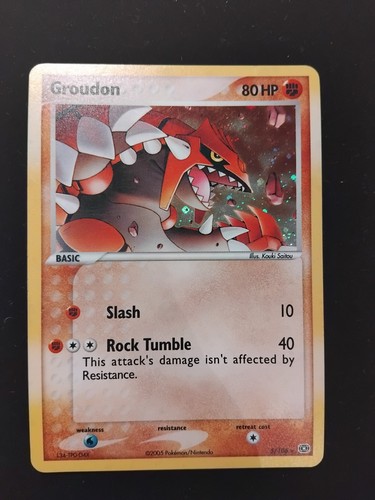 Groudon 106 ex - ex, emerald