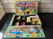 The Simpsons Monopoly Board Game 100% Complete.
